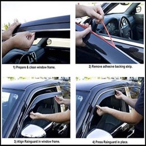 Rain Wind Door Visor Non Breakable Deflector Compatible with Sail Hatchback